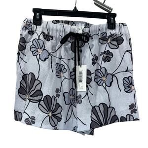 NWT Derek Lam 10 Crosby Floral Silk Shorts Size S | MSRP $225